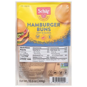 Schar Hamburger Buns,Gluten Free 4/10.6 Oz [UNFI #10167]