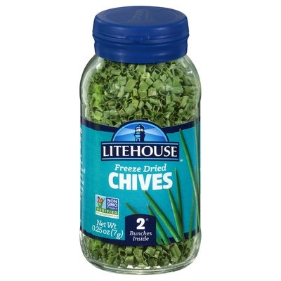 Litehouse Chives,Freeze Dried 6/.25 Oz  [UNFI #25078]