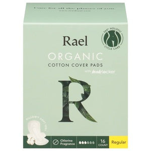 Rael Inc Pads Cotton Cover Regular 16 Ct [UNFI #26821]