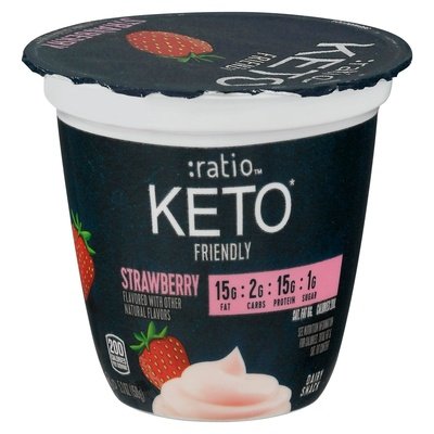 Ratio Yogurt Keto Strawberry 8/5.3 OZ [UNFI #03358]