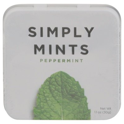 Smply Gum Pprmint Mints 6/30 CT [UNFI #04984]