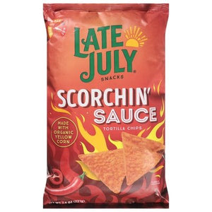 Late July Snacks Scorchin Sauce Tortilla Chips 12/7.8 Oz [UNFI #68043]