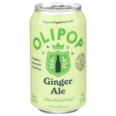 Olipop Ginger Ale Soda 12/12 Oz [UNFI #17960]