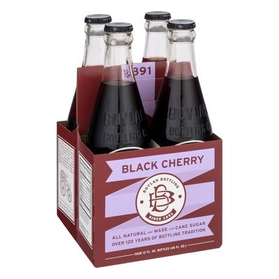 Boylan Bottling Co Black Cherry 6/4/12 Oz [UNFI #65541]