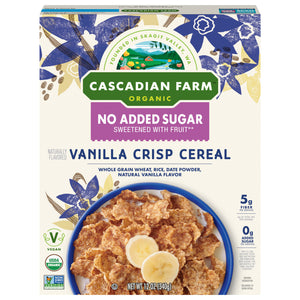 Cascadian Farm No Sugar Added Vanilla Crisp Og2 10/12 OZ [UNFI #88866]