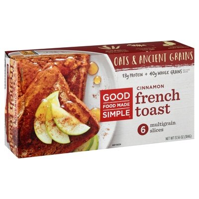 Good Food Made Simple Cinnamon French Toast 8/13.56 Z [UNFI #34968]