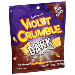 Violet Crumble Dark Choc Honeycomb Cubes 8/6 Oz [UNFI #3099]