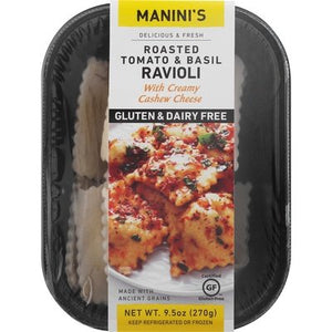 Maninis Gluten Free Rstd Tomato & Basil Ravioli W Cashew Cheese Gf 12/9.5 Oz [Peterson #26643]