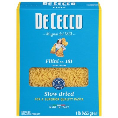 Dececco Pasta Filini 20/16 Oz [UNFI #64874]