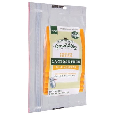 Green Valley Creamery Medium Cheddar Slices 12/6 Oz [UNFI #5812]