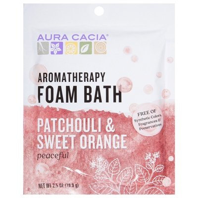 Aura Cacia Bath Foam Patchouli Orng Peace 6/2.5Oz [KEHE #0036673] T