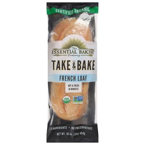 Essential Baking Company Bread French Take & Bake Organic 16/16 Oz [Peterson #30488]
