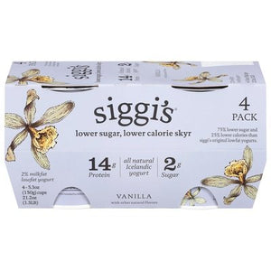 Siggi`S Yogurt Vanilla 4/4/5.3 OZ [UNFI #10476]