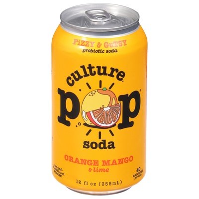 Culture Pop Soda Orange Mango Soda 12/12 Oz [UNFI #09657]