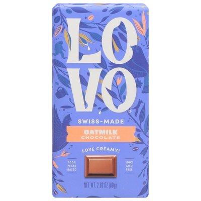 Lovo Oat Milk,Choc Bar,Plant Based 12/2.82 Oz [UNFI #39973]
