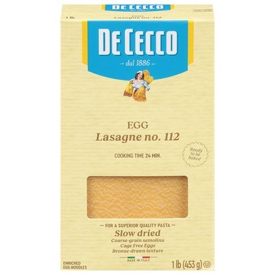 Dececco Egg Lasanga 12/16 OZ [UNFI #68288]