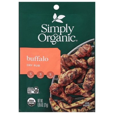 Simply Organic Buffalo Dry Rub 12/.95 Oz [UNFI #53461]
