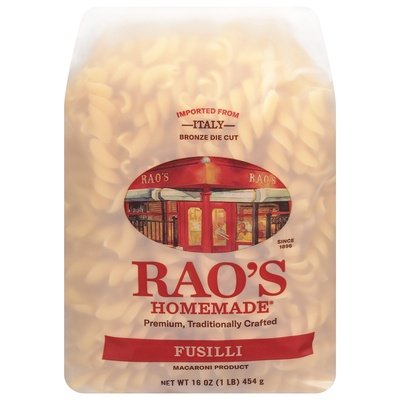 Raos Pasta Fusilli       6/16 OZ [UNFI #79368]