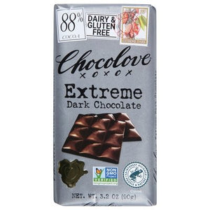 Chocolove Extreme 88% Dark Chocolte Bar 12/3.2 OZ [UNFI #04529]