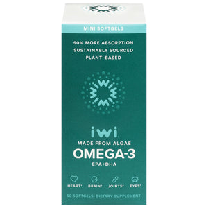 Iwi Algae Omega 3 EPA+DHA 60 SGEL [UNFI #45621] T