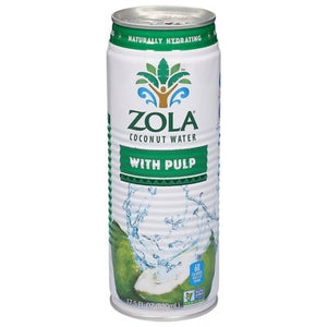 ZOLA,COCONUT W/PULP WATER 12/17.5OZ [Charlies #033-06029]