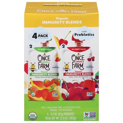 Once Upon A Farm Immunity Blend Baby Food 6/4/3.2 Z [UNFI #27819]