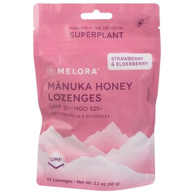 Melora Lozenges, Strawberry Elderberry 2.1 Oz [UNFI #39992]