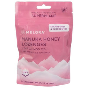 Melora Lozenges, Strawberry Elderberry 2.1 Oz [UNFI #39992]