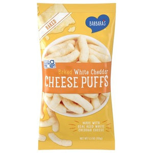 Barbaras Cheese Puffs Baked Wht Cheddr 12/5.5 OZ [UNFI #35007]