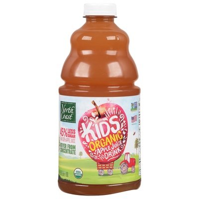 OG1 North Coast Juice Apple Kids Low Sugar 8/64 OZ [UNFI #15925]