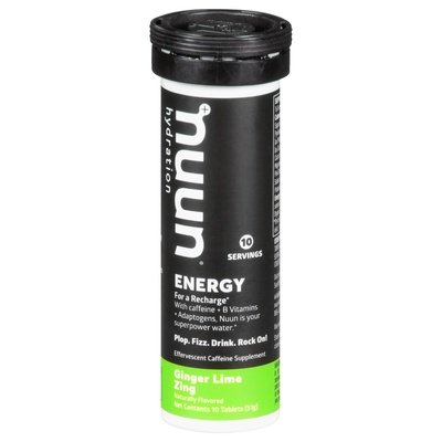 Nuun Energy Ginger Lemon Zing 8/10 CT [UNFI #67701]