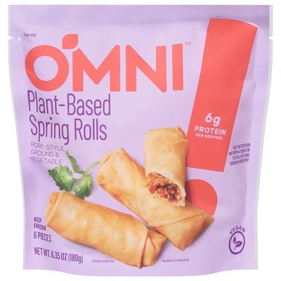 Omni Foods Spring Rolls Veggie Plant 6/6.35 Oz [UNFI #78277]