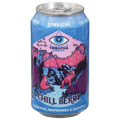 Tribucha Kombucha Chill Berry Singles 6/12 Oz [UNFI #26564]