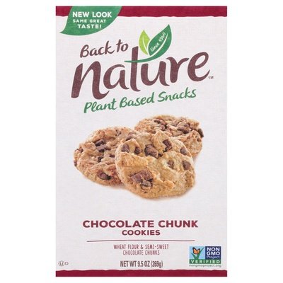 Back To Nature Chocolate Chunk Cookie 6/9.5 OZ [UNFI #89628]