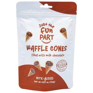 Just The Fun Part Mini Waffle Cone Milk Choc 6/4.23 OZ [UNFI #74421]
