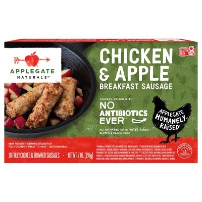 Af Chicken Apple Sausage 12/7 OZ [UNFI #71385]