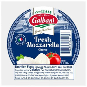Galbani Mozzarella Ball Fresh 12/8 Oz [Peterson #11329]