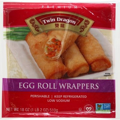 EGG ROLL WRAP,SQUARE 12/18OZ [Charlies #016-03614]
