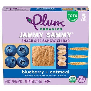 Plum Organics Jammy Sammy, Blueberry Oatmeal 6/5/1.02  [UNFI #78340]