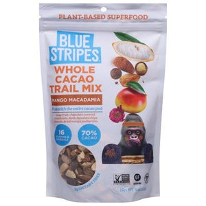 Blue Stripes Mango Macadamia Whole Cacao 6/8 Oz [UNFI #16334]