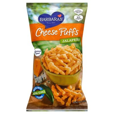 Barbaras Cheese Puffs Jalapeno 12/7 OZ [UNFI #35023]