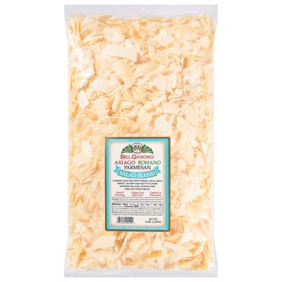 Bel Gioioso Cheese Salad Blend Shaved 4/5 LB [Peterson #29104]