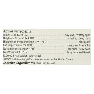 Hylands Seasonal Allergy Relief 60 Tab [UNFI #61480]