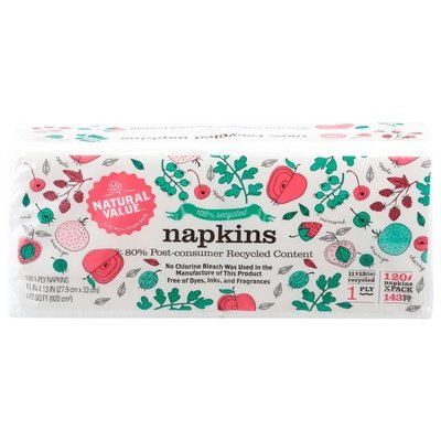 Nat Value Napkins 24/120 CT [UNFI #60705] T