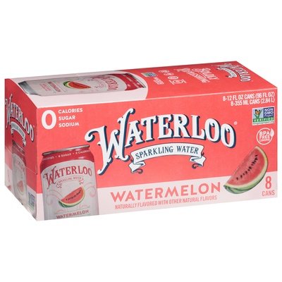 Waterloo Watermelon Sparkling Watr 3/8/12 OZ [UNFI #59945]