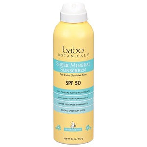 Babo Botanical Sheer Mineral Spray SPF 50 6 OZ   [UNFI #29726] T