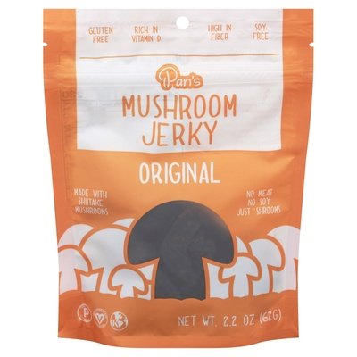 Pans Mushroom Jerky Original 6/2.2 Oz [UNFI #30990]