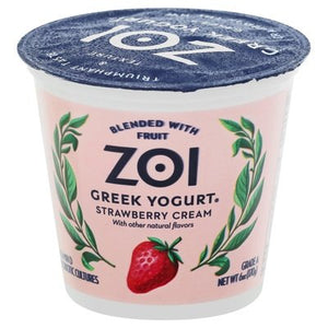 Zoi Greek Yogurt Strawberry Cream 12/6 OZ [UNFI #11400]