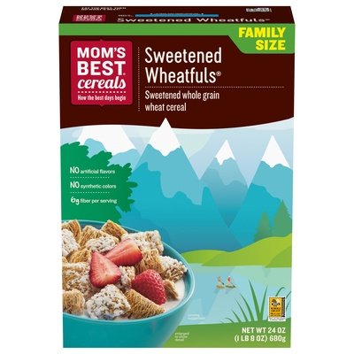 Mom Sweetened Wheatfuls 12/24 OZ [UNFI #60920]