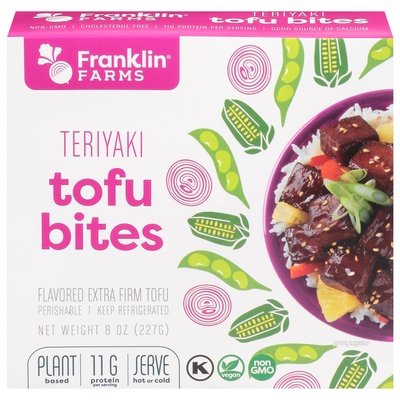 Franklin Farms Tofu Bites Teriyaki 6/8 OZ [UNFI #74539]